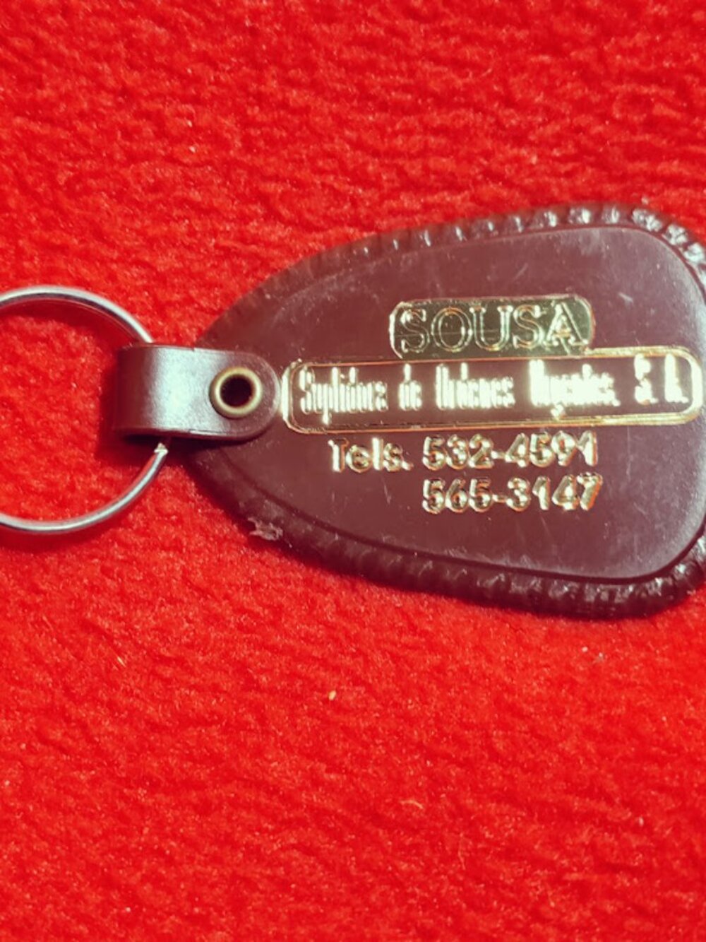 Vintage SOUSA Advertising Keychain
